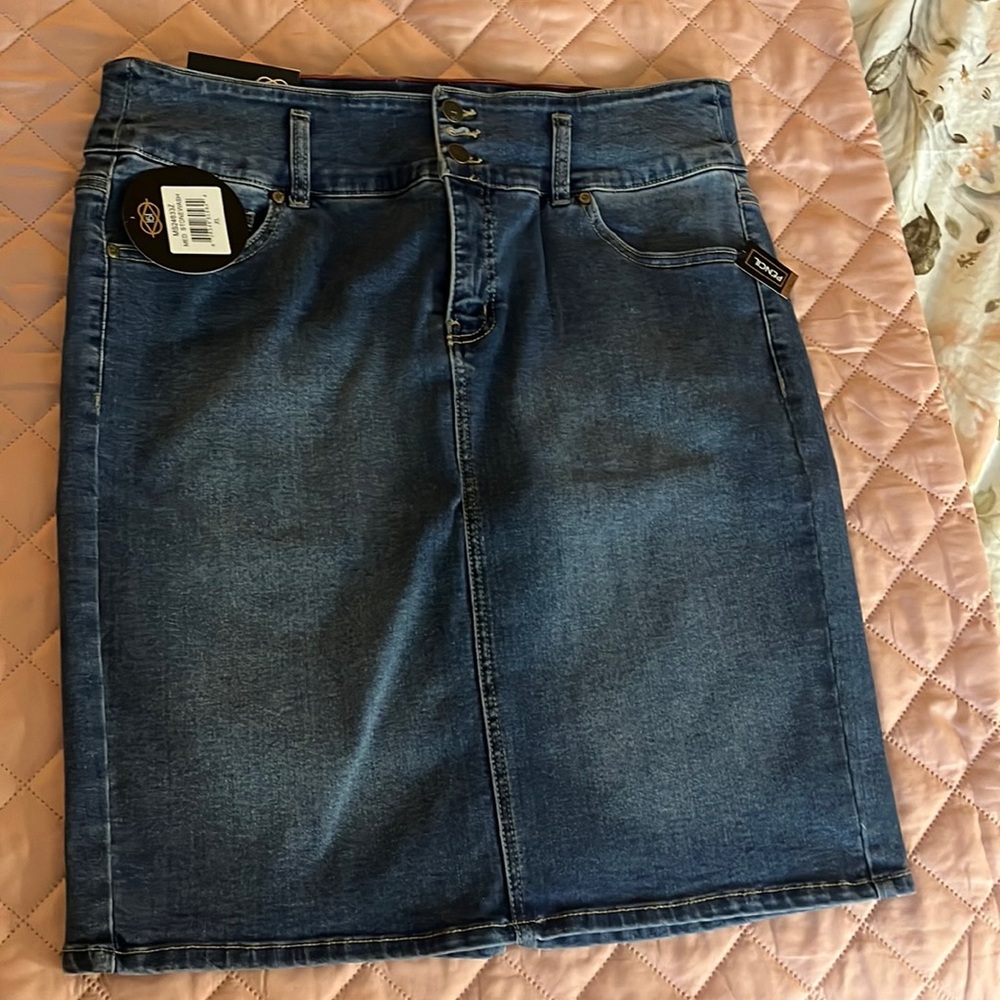 Denim pencil skirt xl